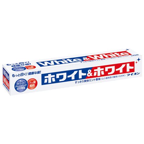 Японская отбеливающая паста для зубов Lion WHITE & WHITE. | JapanLine.jp