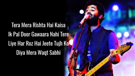 Tum Hi Ho Lyrics Arijit Singh Aashiqui 2 YouTube