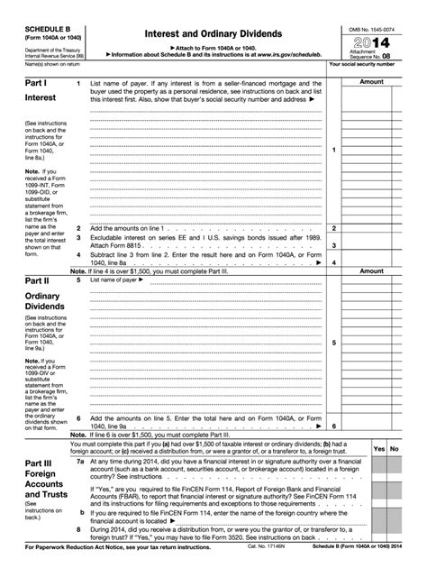 Irs Schedule B Fill Out Sign Online Dochub