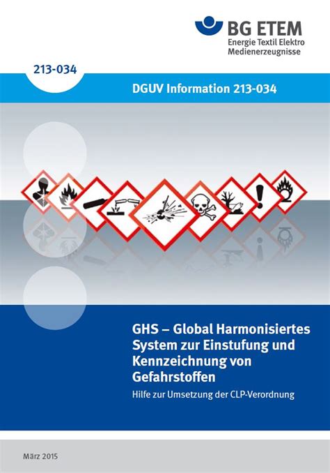 Dguv Information Ghs Global Harmonisiertes System Zur