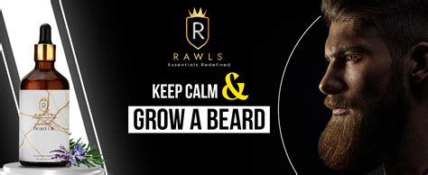 RAWLS Beard Growth Oil For Men Thicker Longer Beard Faster Growth And