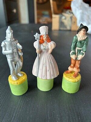 1995 Star Jars Wizard Of Oz Chess Pieces Salt Pep Shaker Glinda Tin Man