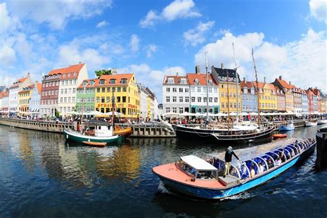 copenhagen canal boat cruise  city nyhavn walking