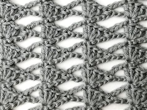 The Lacy Tilted Fan Stitch Nordic Hook Free Crochet Stitch Tutorial