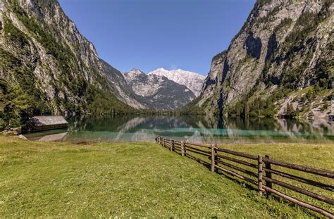 Niemcy Bawaria Park Narodowy Berchtesgaden Jezioro Königssee Alpy