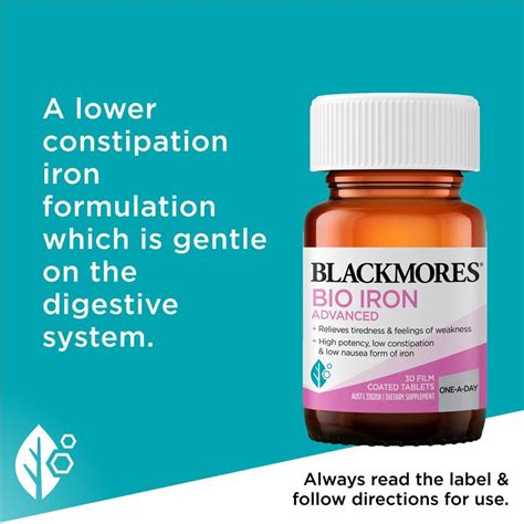 Buy Blackmores Bio Iron Advanced 30 Tablets Online At Chemist Warehouse®