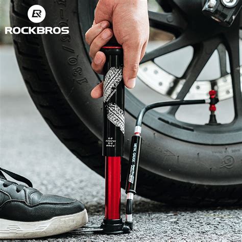 Local Delivery ROCKBROS Bicycle Pump 220 PSI High Pressure Portable