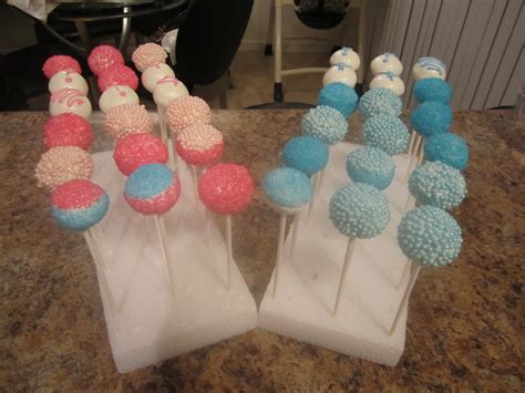 Alexandrias Creations Gender Reveal Cake Pops