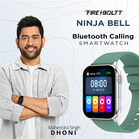 Buy Fire Boltt Ninja Bell Bsw Smartwatch With Bluetooth Calling