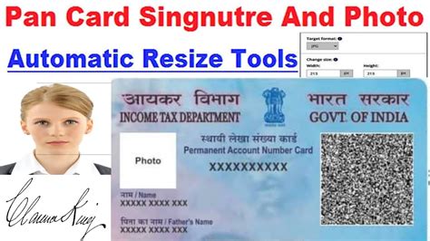 How To Resize Pan Card Photo And Signature Online Pan Card Photo And