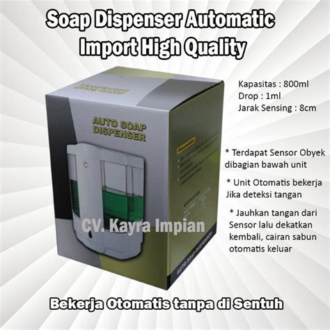 Jual Dispenser Sabun Otomatis 800ml Import Automatic Handsoap