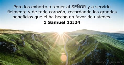 1 Samuel 12 24 Versículo de la Biblia DailyVerses net