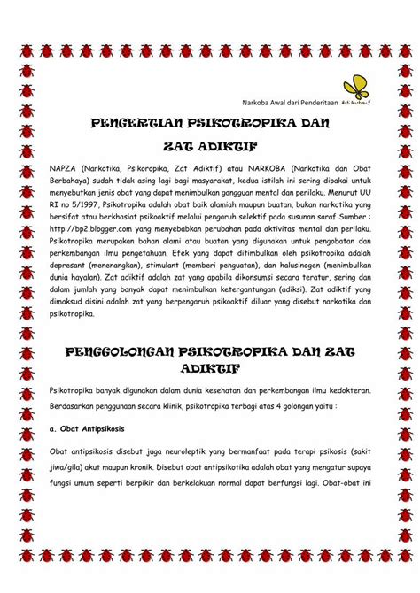 PDF PENGERTIAN PSIKOTROPIKA DAN ZAT ADIKTIF DOKUMEN TIPS