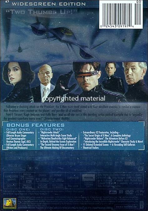 X2 X Men United 2 Disc Edition Widescreen Dvd 2003 Dvd Empire