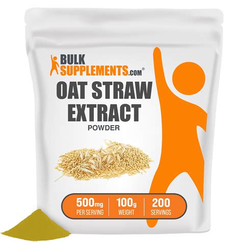 Bulksupplements Oat Straw Extract Avena Sativa Wild Green Oat