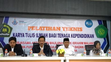 Tenaga Fungsional Uin Maliki Malang Ikuti Pelatihan Penulisan Karya