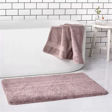 21x34 Bath Rug Light Mauve Threshold Signature™ Target Bath