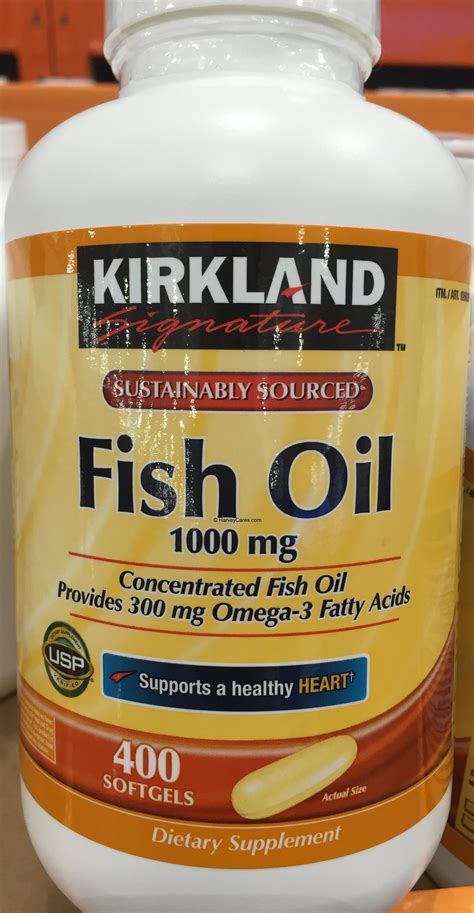 Kirkland Signature Omega 3 Fish Oil Harvey Costco