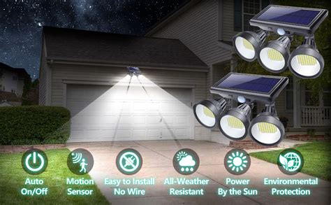 K Kasonic Solar Outdoor Lights Ml Led Motion Sensor Security