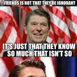 Ronald Reagan Speaks Blank Template Imgflip