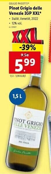 Pinot Grigio Delle Venezie Igp Xxl Promotie Bij Lidl