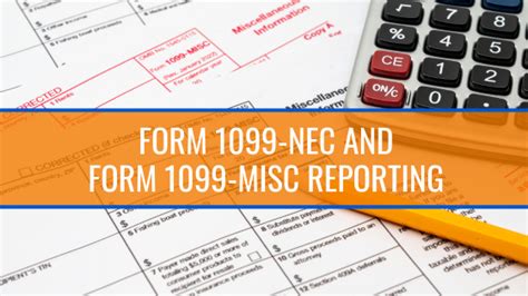 Form 1099 Nec And Form 1099 Misc Reporting Evident Pros