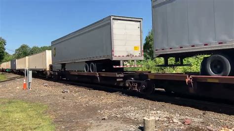 CSX 396 CW44AC YN2 Trails On A Short Intermodal Thru Palmer With An