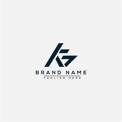 Premium Vector | Kg logo design template vector graphic branding element