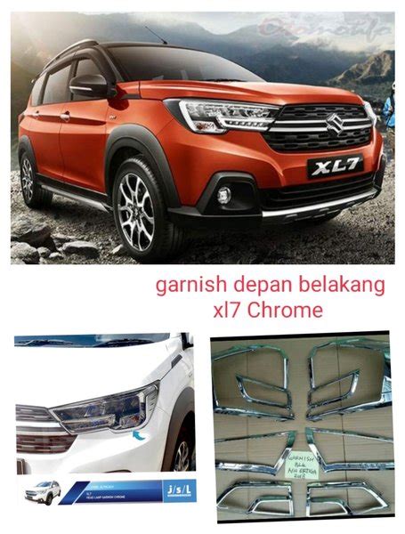 Jual Paket Garnish List Cover Lampu Depan Belakang Suzuki Xl Chrome