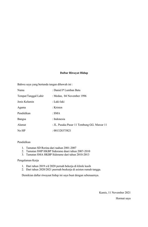 Surat Lamaran Kerja Satpam 6