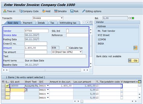 Sap Fi Withholding Tax During Vendor Invoice Posting