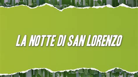 Luchè La Notte di San Lorenzo Testo Lyrics YouTube