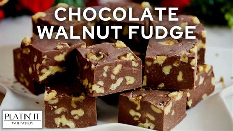 Chocolate Walnut Fudge Walnut Fudge Holiday Favourites Youtube