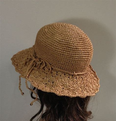 Crochet Raffia Sun Hat Pattern