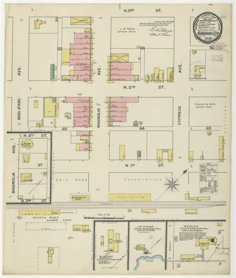 Hubbard City 1893 Sheet 1 Side 1 Of 1 The Portal To Texas History