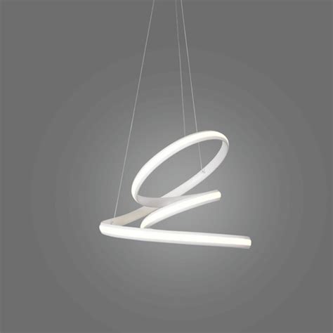 Lustre Pendente Led Moderno Circular 53w 4000k Marrom Branco