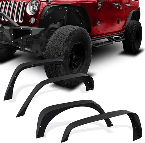 Amazon YITAMOTOR Flat Front Rear Fender Flares Compatible With