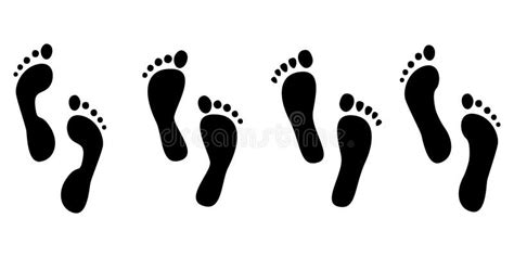 Human Feet Cartoon Male And Female Body Ankle Elements Barefoot With