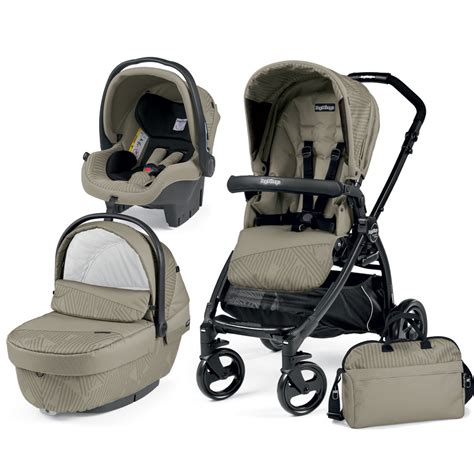 Pack Poussette Trio Book Plus Pop Up Sportivo Geo Beige De Peg Perego