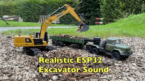 Kabolite K336 Cat Excavator With Diy Esp32 Sound Controller Loading 3d