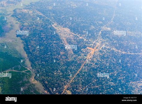 Aerial View Of The Coast Of Inhambane Province In Mozambique Stock