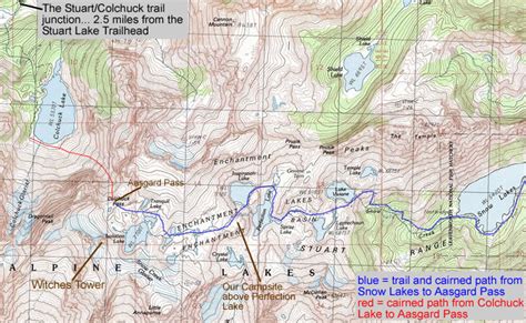 Colchuck Lake Trail Map