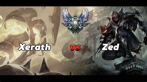 Lol Xerath Vs Zed Season 6 Gameplay Diamond Youtube