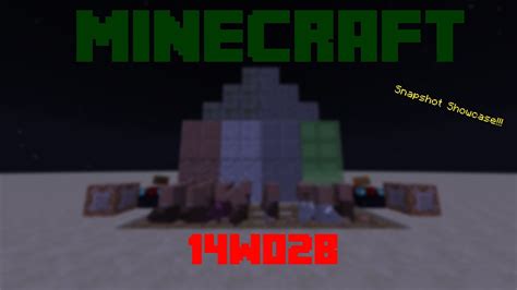 Minecraft Snapshot Showcase 14w02b Youtube