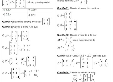 Blog Da Professora Melissa Matrizes ExercÍcios De FixaÇÃo Para O
