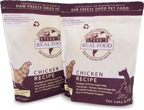 Freeze-Dried Raw Food Diet For Dogs And Cats, 2-Pack, Chicken Recipe, 1.25 Lbs In Each Bag, Made