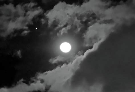 Jupiter And Moon In Clouds Photograph By Lindy Pollard Fine Art America