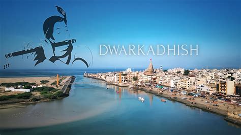 Dwarkadhish Temple Darshan 4k Drone View Gujarat Tourism Dwarka