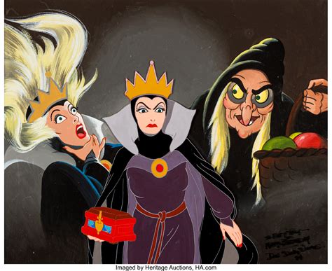 Snow White And The Seven Dwarfs Evil Queenold Hag Original Cel Art Lot 16157 Heritage Auctions