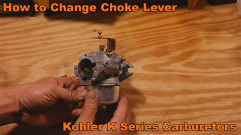 How To Change Choke Lever On Kohler K Series Carburetors Youtube